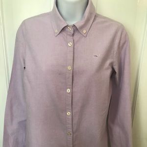 Vineyard Vines Purple Fitted Oxford